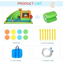 Outsunny 7-in-1 Inflatable Water Slide, Kids Castle Bounce House With Slide, Trampoline, Pool, Ball-target, Boxing Post, Without Air Blower -Outsunny GUEST 00dacdfa 50b0 416a 8d5e c2ef9b8d4b09