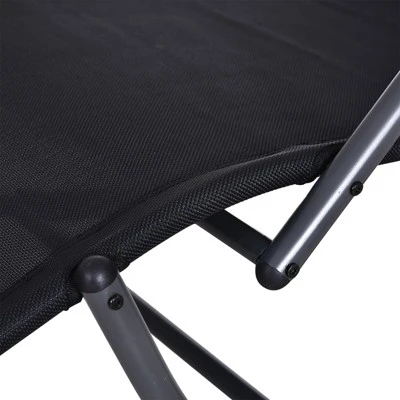 Outsunny Rocking Chair, Zero Gravity Patio Chaise Sun Lounger, Outdoor Rocker, Glider Lounge Chair, UV Water Resistant With Pillow, For Lawn, Garden Or Pool 4 Outsunny Rocking Chair, Zero Gravity Patio Chaise Sun Lounger, Outdoor Rocker, Glider Lounge Chair, UV Water Resistant With Pillow, For Lawn, Garden Or Pool - Image 4