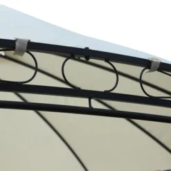 Outsunny 11.5' Steel Outdoor Patio Gazebo Canopy With Double Roof Romantic Round Design & Included Side Curtains -Outsunny GUEST 0979b341 18a8 449a 9f46 98bdef5b5dff