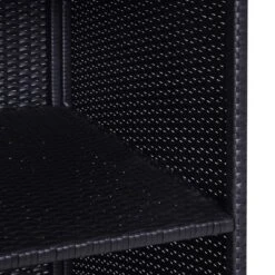 Outsunny Patio Wicker Pool Caddy, PE Rattan Storage Cabinet Holder, Outdoor Towel Rack For Pool For Space Saving Design, Espresso -Outsunny GUEST 0bbd5cce 0fcc 41e3 bafb 1f297a59de26