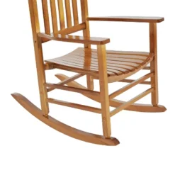 Outsunny Wooden Rocking Chair Indoor / Outdoor Rocker With High Back For Patio, Porch -Outsunny GUEST 0dcf1553 fa6f 4f08 aa44 a974a517c874