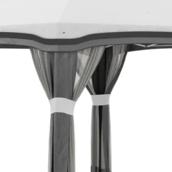 Outsunny 10' X 10' Pop Up Canopy With Nettings, Foldable Party Tent With Wheeled Carry Bag And 4 Sand Bags -Outsunny GUEST 0faf8dbe bbae 4bf9 9f14 805675bd82a7