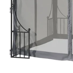 Outsunny 10' X 10' Patio Gazebo Canopy Outdoor Pavilion With Mesh Netting SideWalls, 2-Tier Polyester Roof, & Steel Frame, Dark Gray 9 Outsunny 10' X 10' Patio Gazebo Canopy Outdoor Pavilion With Mesh Netting SideWalls, 2-Tier Polyester Roof, & Steel Frame, Dark Gray -Outsunny GUEST 1026a5e9 eebd 4027 8c0e 5ef8513b6618