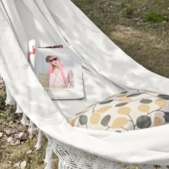 Outsunny Extra Large Boho Hammock With Macrame Tassel Fringe, Includes Carrying Bag, Indoor Outdoor Tree Hammock For Porch, Backyard, Camping, White -Outsunny GUEST 105cb484 b3df 4d2c b584 03f64e0768b1