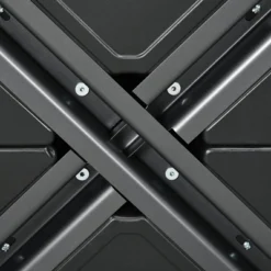 Outsunny Cantilever Patio Umbrella Base With Wheels, Sand, Or Water Filled Offset Umbrella Stand Weights With Cross Base, Black -Outsunny GUEST 1a1c2fbc 9c57 4de4 b2c2 a5b8d63a482b