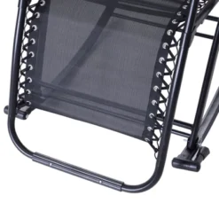 Outsunny Zero Gravity Reclining Rocking Chair, Lounge Rocker, Folding, Pillow, Side Tray, Cup And Phone Holder -Outsunny GUEST 1aa7c591 254c 4790 afc0 103ddb3f9766