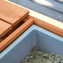 Outsunny Kids Sand & Water Activity Table, Picnic Table Set Wooden Bench With Sandbox Removable & Height Adjustable Umbrella For Outdoor Garden Patio -Outsunny GUEST 1d504df3 548d 488a be86 d21b797e6b51