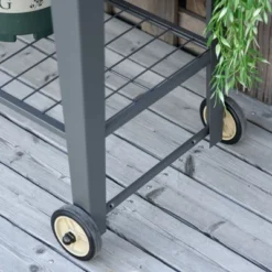 Outsunny 41" X 15" X 32" Raised Garden Bed Elevated With 2 Wheels, Bottom Shelf For Storing Tools, & Water Drainage Hole -Outsunny GUEST 1f8a2f2f 5254 48ed a488 2bce1b48dd66