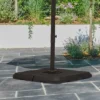 Outsunny 4-Piece Heavy Duty Cantilever Offset Umbrella Stand Base Weight, 264 Lb. Capacity, Easy To Fill With Water Or Sand