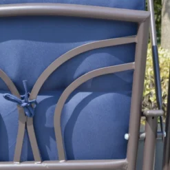 Outsunny 2-Person Patio Swing Chair Outdoor Canopy Swing With Adjustable Shade, Soft Cushions, Throw Pillows And Tray For Garden, Poolside -Outsunny GUEST 25a44ed9 a581 4764 a302 1d80081eafd6