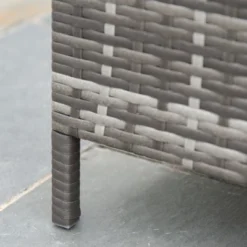 Outsunny 5-piece Half-Moon Outdoor Sectional Sofa, PE Rattan Wicker Furniture With Couch, Table & Cushions, Gray -Outsunny GUEST 275f2975 f266 4a13 9ab4 421d7320e486