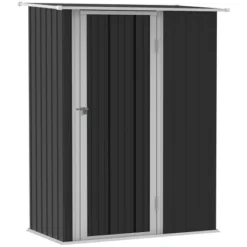 Outsunny 5' X 3' Metal Garden Storage Shed Tool House With Lockable Door For Backyard, Patio, Lawn -Outsunny GUEST 2c2e63cd 7e69 4d50 9838 7c00046073ca