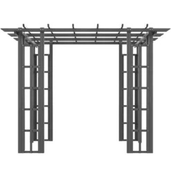 Outsunny 9' X 9' Vinyl Flat Top Pergola, Grape Trellis Outdoor Gazebo, For Garden, Patio, Backyard, Deck -Outsunny GUEST 301cc7fc e2c0 43cd bb17 8bbf24963f82