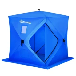 Outsunny 2 Person Ice Fishing Shelter, Waterproof Oxford Fabric Portable Pop-up Ice Tent With Bag For Outdoor Fishing -Outsunny GUEST 32dd6e48 15e4 461f b062 2fb8a800417d