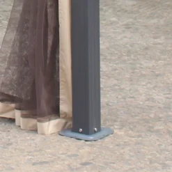 Outsunny Hardtop Polycarbonate Gazebo Canopy Aluminum Frame Pergola With Top Vent And Netting For Garden, Patio, Grey -Outsunny GUEST 3436481b 5c1b 4c69 a794 c444de4c20f1