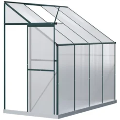 Outsunny Walk-In Garden Greenhouse Aluminum Polycarbonate With Roof Vent For Plants Herbs Vegetables -Outsunny GUEST 348b6de8 e6e7 4254 b85b 7dadca81d629