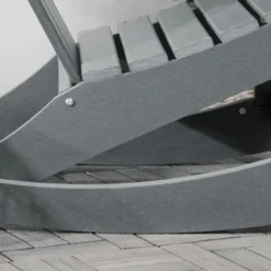 Outsunny Outdoor Rocking Chair, HDPE Adirondack Style Rocker Chair For Porch, Garden, Patio, Light Gray -Outsunny GUEST 3586a7c5 2bd3 48d5 8f3c 50204d76991a