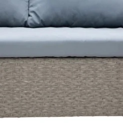 Outsunny 4 Pieces Patio Wicker Sofa Set, Outdoor PE Rattan Modern Furniture Set With Cushions & Dining Table, Bench For Garden, Backyard, Lawn -Outsunny GUEST 3636e095 0964 419f 8de7 b4a07012f3c7