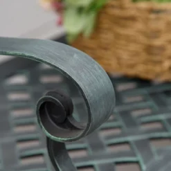 Outsunny Cast Aluminium Garden Bench 2 Seater Antique Loveseat For Outdoor Patio Porch Park, Verdigris -Outsunny GUEST 38626585 057d 4b1d a6d2 e0bf2b453ba4