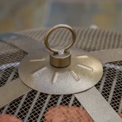 Outsunny 37" Outdoor Fire Pit Grill, Portable Steel Wood Burning Bowl, Cooking Grate, Poker, Spark Screen Lid For Patio, Backyard, BBQ, Bronze Colored -Outsunny GUEST 3a04c4ba b0bc 4a86 a3d3 414b18c65340