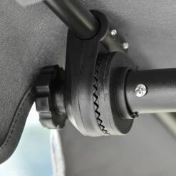 Outsunny 3-Seater Porch Swing Outdoor Swing Chair Patio Bench For Deck With Adjustable Canopy, Padded Sling Fabric Seat -Outsunny GUEST 4091520f 46b4 4fcf a72f 8ff4f14e25ab