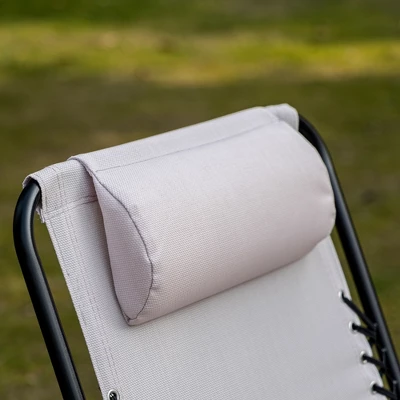 Outsunny Set Of 2 Rocking Chairs Patio Lawn Chair Beach Reclining Folding Chairs With Pillow, Outdoor Portable Recliner For Camping Fishing Beach 4 Outsunny Set Of 2 Rocking Chairs Patio Lawn Chair Beach Reclining Folding Chairs With Pillow, Outdoor Portable Recliner For Camping Fishing Beach - Image 4