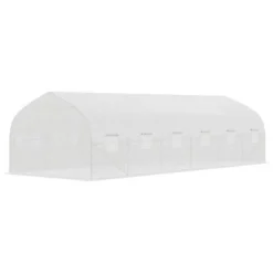 Outsunny Walk-In Greenhouse Tunnel, Large Gardening Plant Hot House With 12 Windows And Zipper Doors For Outdoor, Backyard -Outsunny GUEST 4a44d0a9 1068 42fa b18f a2fbc61e2a4f