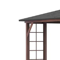 Outsunny 10' X 12' Hardtop Gazebo, Metal Roof Gazebo Canopy With Wood Grain Metal Frame For Garden, Patio, Backyard, Deck, Porch 9 Outsunny 10' X 12' Hardtop Gazebo, Metal Roof Gazebo Canopy With Wood Grain Metal Frame For Garden, Patio, Backyard, Deck, Porch -Outsunny GUEST 4c7010fd 1b45 4d17 8718 7b98b2cd9799
