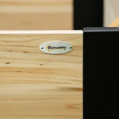 Outsunny Wooden Raised Garden Bed Flower Box With Metal Bracket, Installed By Hand, Outdoor Planter Box, 31.5 X 31.5in Square, Natural -Outsunny GUEST 4c78ae96 4e27 41cc 90d1 4854fc9fd117