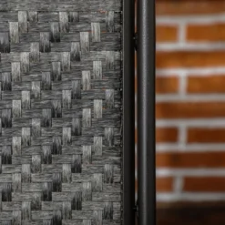 Outsunny Set Of 2 Outdoor Glider Chairs, Porch & Patio Rockers For Deck With PE Rattan Seats, Steel Frames For Garden, Backyard, Poolside, Gray -Outsunny GUEST 4d5f6f5f 28bc 48eb a242 a85d332adb27