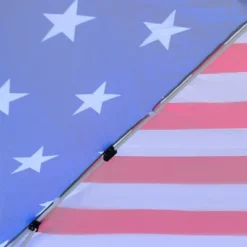 Outsunny 10' X 10' Pop Up Canopy Event Tent With American Flag Roof, Slanted Legs, Easy Height Adjustable For Wedding Party For Patio Backyard Garden -Outsunny GUEST 4fcd9683 65cd 4d3b ac5c 86d7e21047fa