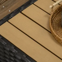 Outsunny 7 Piece Outdoor Patio Furniture Set, PE Rattan Wicker Sectional Sofa Set W/ Couch Cushions, Aluminum Frame & Composite Table, Light Gray -Outsunny GUEST 527556c2 1aae 407d ae72 c2f744fb03e1