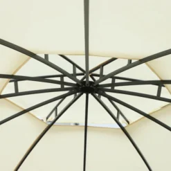 Outsunny 11.5' Steel Outdoor Patio Gazebo Canopy With Double Roof Romantic Round Design & Included Side Curtains -Outsunny GUEST 56f4af68 b7ea 45c5 9371 14734e48e910