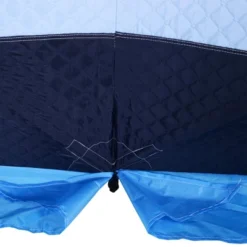 Outsunny 8 Person Ice Fishing Shelter, Waterproof Oxford Fabric Portable Pop-up Ice Tent With 4 Doors For Outdoor Fishing, Blue -Outsunny GUEST 572d81a8 24af 453d 98a4 32e06b1325dc