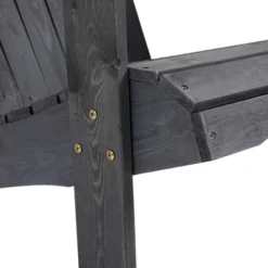 Outsunny Set Of 3 Wooden Adirondack Chairs, Outdoor Double Seat With Center Table And Umbrella Hole For Patio, Backyard, Deck, Fire Pit -Outsunny GUEST 578bf6c1 434a 4e6f aa05 bef407306bb3