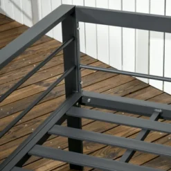 Outsunny Patio Furniture Set 4 Pieces, Outdoor Conversation Set With Water-Resistant Cushions, Coffee Table, 3-Seater Sofa, 2 Chairs For Porch, Gray -Outsunny GUEST 5a58d929 60a9 497a a493 e59182d542c6