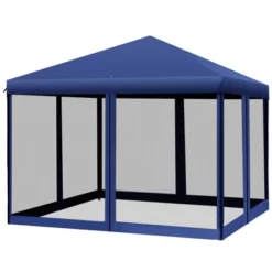 Outsunny 10' X 10' Heavy Duty Pop Up Canopy With Removable Mesh Sidewall Netting, Easy Setup Design, Outdoor Party Event With Storage Bag -Outsunny GUEST 5ab667e7 0b6c 4f6c beeb 1c5b36be9db3