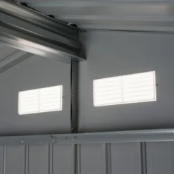 Outsunny Metal Storage Shed Garden Tool House With Double Sliding Doors, 4 Air Vents For Backyard, Patio -Outsunny GUEST 5e526bb6 d733 41e4 b3ff b73e7bd8bbc8 1