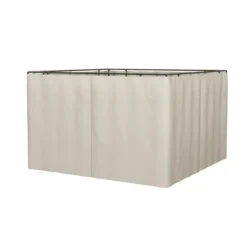 Outsunny 10' X 12' Universal Gazebo Sidewall Set With 4 Panels, 40 Hooks/C-Rings Included For Pergolas & Cabanas -Outsunny GUEST 5fd52b45 f333 4dc8 a7f9 acaae8b94053