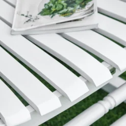 Outsunny Traditional Wooden High-Back Rocking Chair For Porch, Indoor/Outdoor -Outsunny GUEST 5fdaadb3 c564 42df 93ec 0dfd82ff4446