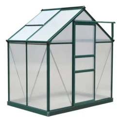 Outsunny Walk-in Plant Greenhouse For Backyard/Outdoor Use With Window And Door, Aluminum Frame, PC Board -Outsunny GUEST 62bbd575 f14c 43cd aab1 5e55275d44b3
