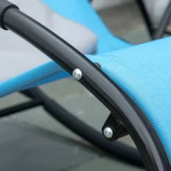 Outsunny Pool Lounger, Outdoor Rocking Lounge Chair For Sunbathing, Pool, Beach, Porch With Pillow & Cool Mesh, Sun Tanning Rocker, Blue 9 Outsunny Pool Lounger, Outdoor Rocking Lounge Chair For Sunbathing, Pool, Beach, Porch With Pillow & Cool Mesh, Sun Tanning Rocker, Blue -Outsunny GUEST 634f003e 04ad 4df3 ada2 6d6d4e6422ef