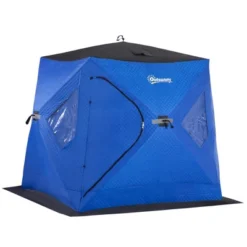 Outsunny 2 Person Insulated Ice Fishing Shelter Pop-Up Portable Ice Fishing Tent With Carry Bag And Anchors For -22℉ -Outsunny GUEST 654b06eb 4cde 4178 af9c 14cad7267d4a