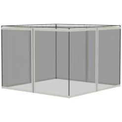 Outsunny Universal Replacement Mesh Sidewall Netting For Patio Gazebos And Canopy Tents With Zippers, (Sidewall Only) -Outsunny GUEST 67e39d47 d12b 4a67 b59e df15b6c9c843