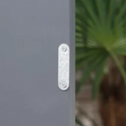 Outsunny Garden Storage Cabinet, Outdoor Tool Shed With Galvanized Top And Two Shelves For Yard Tools Or Pool Accessories -Outsunny GUEST 68670f4a b25f 4f0c 922e e82b11a7ab99