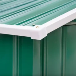 Outsunny 7' X 4' Steel Storage Shed Organizer, Garden Tool House With 4 Vents And 2 Easy Sliding Doors For Backyard, Patio, Garage, Lawn, Green -Outsunny GUEST 6d88aa2b 66c8 4ecb a1f8 4f2209e6c9ae