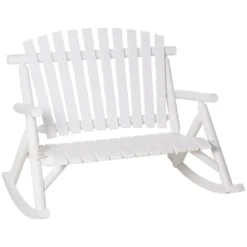 Outsunny Wooden Rocking Chair, Indoor Outdoor Porch Rocker With Slatted Design, High Back For Backyard, Garden 13 Outsunny Wooden Rocking Chair, Indoor Outdoor Porch Rocker With Slatted Design, High Back For Backyard, Garden -Outsunny GUEST 6eba0848 3e31 4265 ae89 dec61e8c79a3