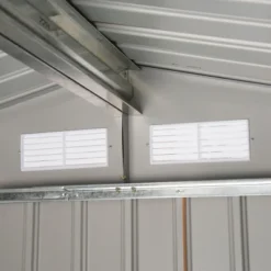 Outsunny 7' X 4' Steel Storage Shed Organizer, Garden Tool House With 4 Vents And 2 Easy Sliding Doors For Backyard, Patio, Lawn -Outsunny GUEST 6f54126e 5cdb 40bd 9515 f064c7611f65