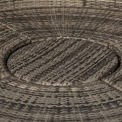 Outsunny 4-piece Cushioned Outdoor Rattan Wicker Round Sunbed Or Conversational Sofa Set With Sun Canopy For Lawn Garden Backyard Poolside, Gray -Outsunny GUEST 7001b4bb 0622 4c90 b377 42ce6c780270