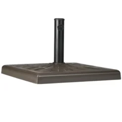 Outsunny 42lbs Resin Patio Umbrella Base, 20" Square Outdoor Umbrella Stand Holder For Parasol Poles 1.26", 1.5", And 1.9" Dia, Brown -Outsunny GUEST 72018a34 af11 49f0 8c35 69b3f00e4cf5